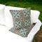 Edge Collections - 16-inch x 16-inch x 5-inch - Blue - Floral Decorative Throw Pillows for Indoor and Outdoor Use - 2 Pieces